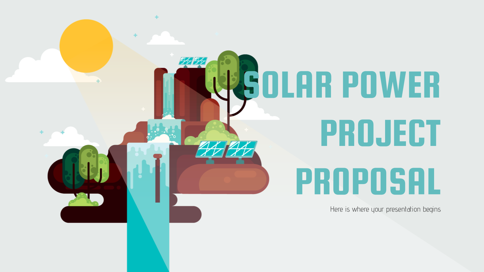 太阳能项目建议书PowerPoint模板